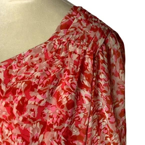 NWR Koko + Mason  Red and Pink Blouse - Picture 3 of 5